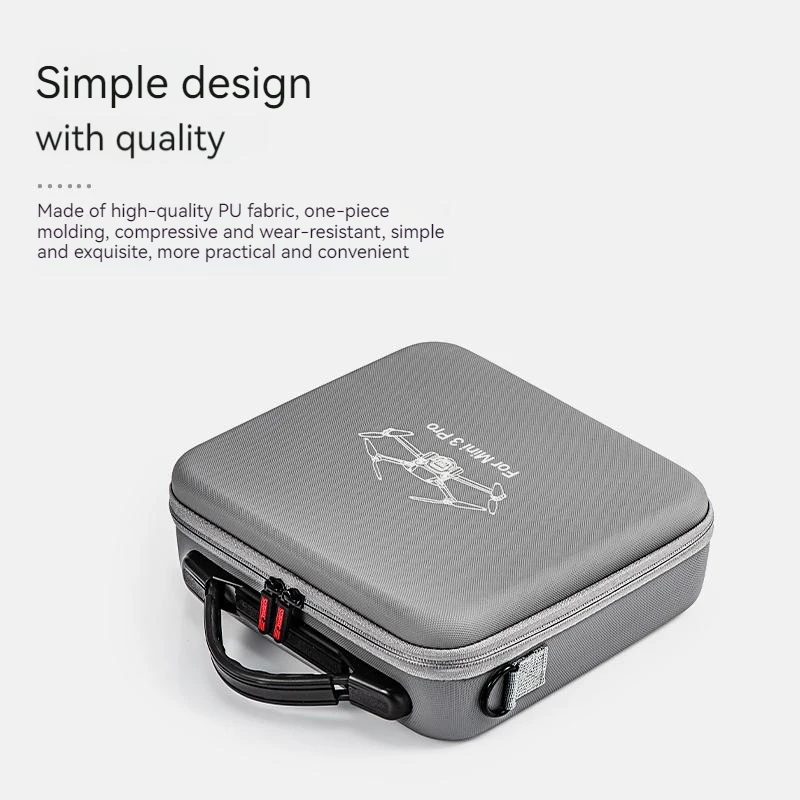 Imagem -04 - Bolsa de Armazenamento com Tela para Dji Mini Pro Caixa All-in-one Cinza Portátil Estojo de Controle Remoto