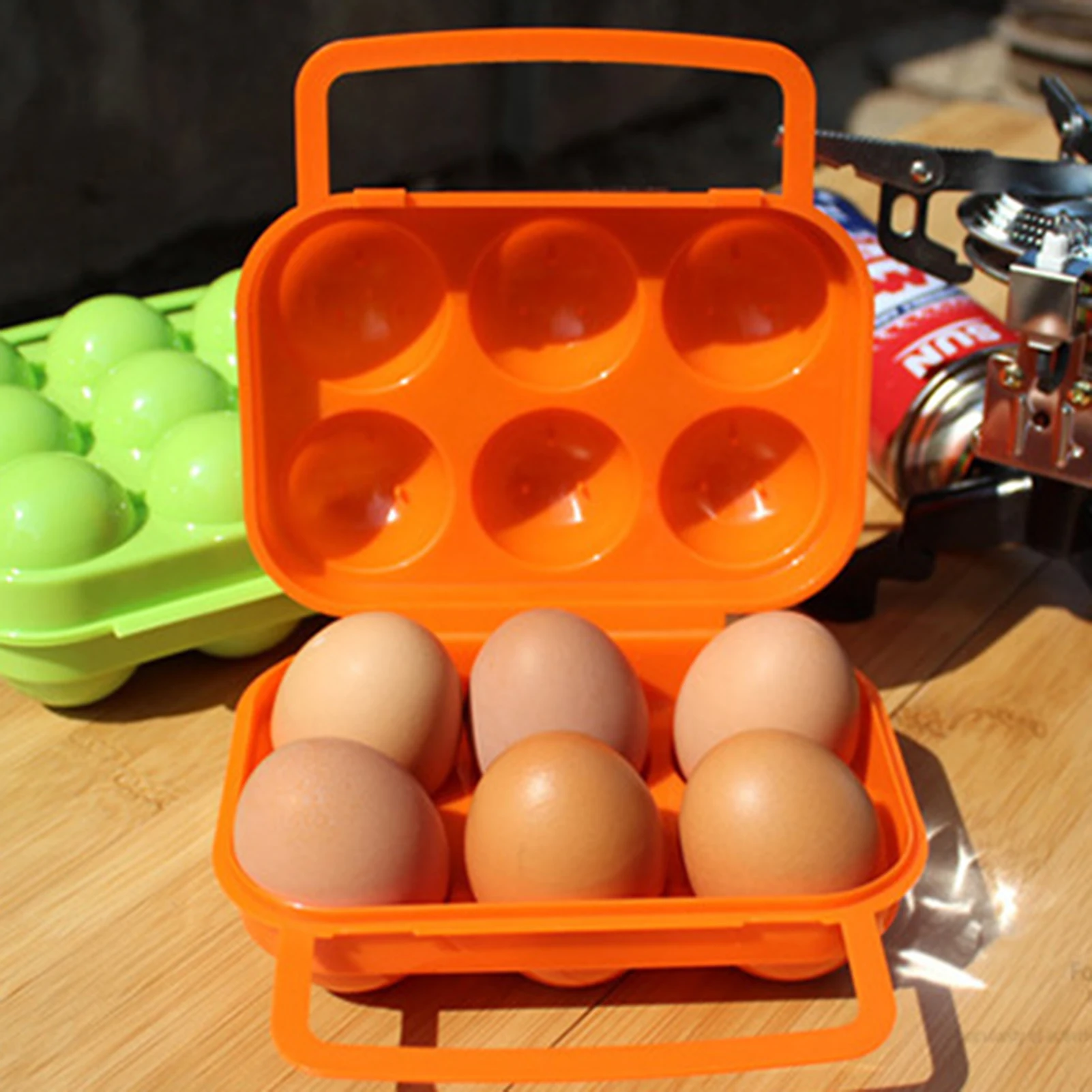 

Egg Rack Egg Storage Box Portable Egg Rack Outdoor Earthquake-proof Camping Picnic Container Egg Carrying Box Kitchen Storage