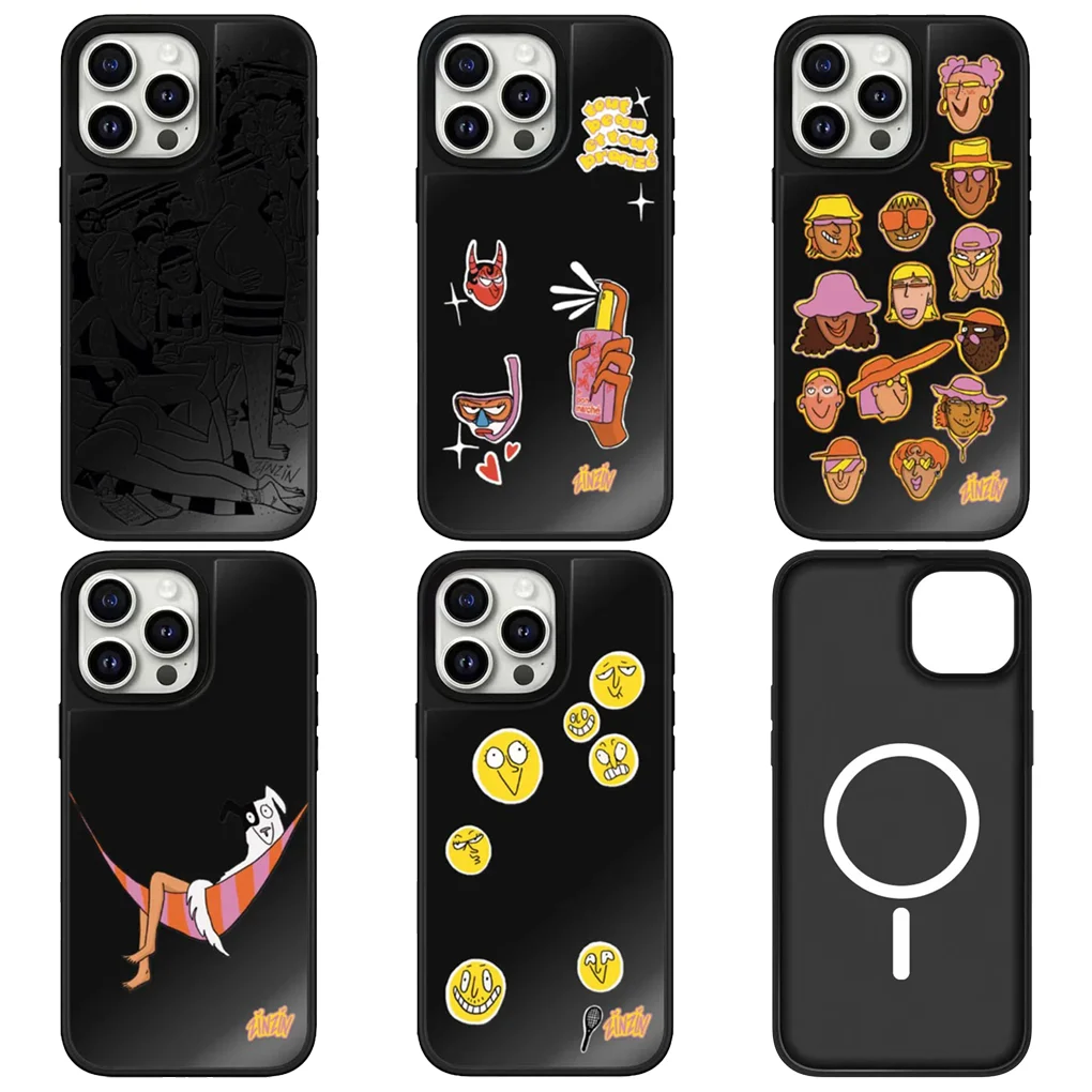 

Cartoon Hammock Mirror Surface Case for IPhone 12 13 14 15 16 17 Pro Max Case - Protective IPhone Case