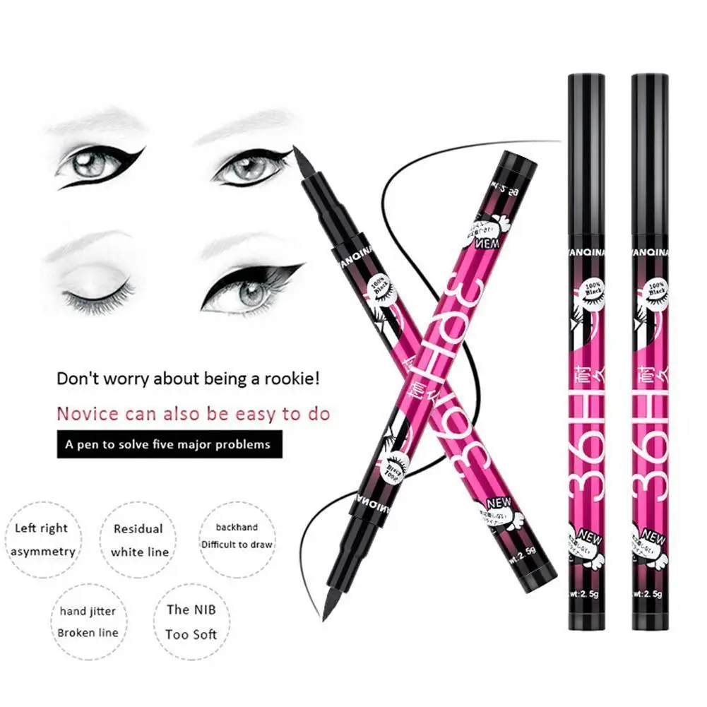 Wodoodporny eyeliner w płynie z wysuwanym mechanizmem, kolorowy eyeliner, długotrwały pisak, długi ołówek, szybkoschnący, odporny na rozmazywanie, gładki eyeliner Cre X7A1