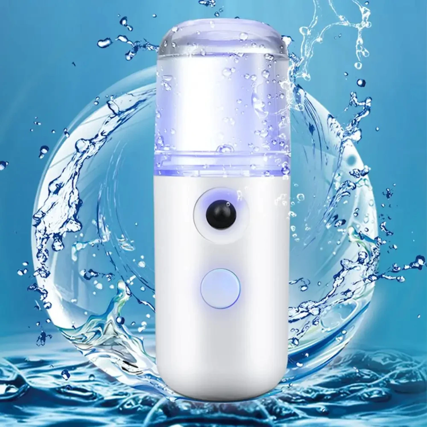 

New Compact and Convenient Mini USB Rechargeable Handheld Air Humidifier - Powerful On-the-Go Hydrating Mist Diffuser - Healthy