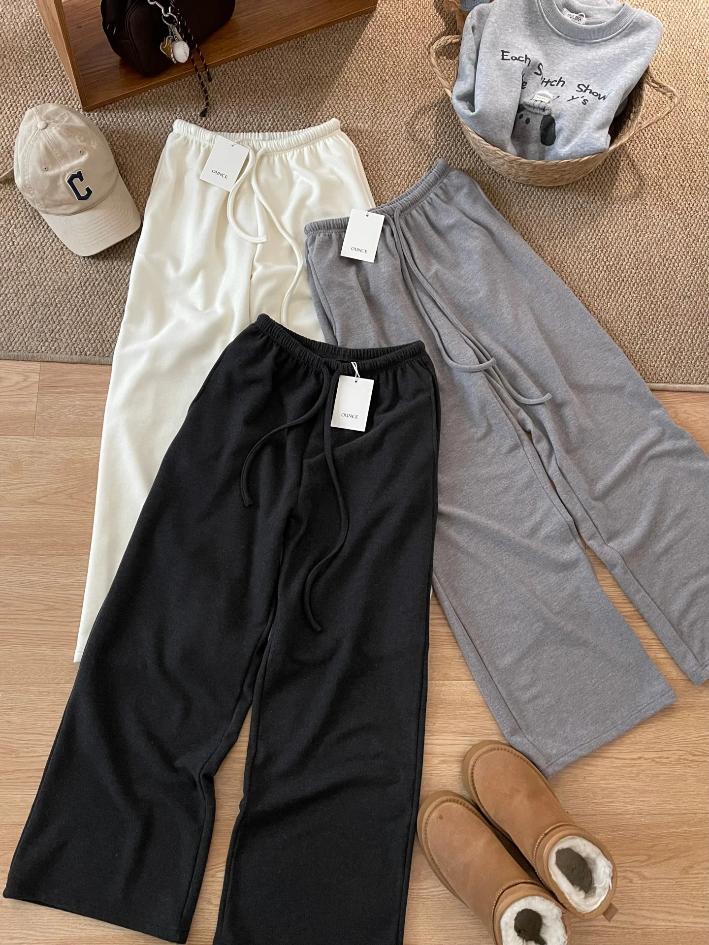 

Удобные широкие повседневные брюки из двустороннего флиса с утолщенной эластичной талией, мягкие и уютные, для женщин