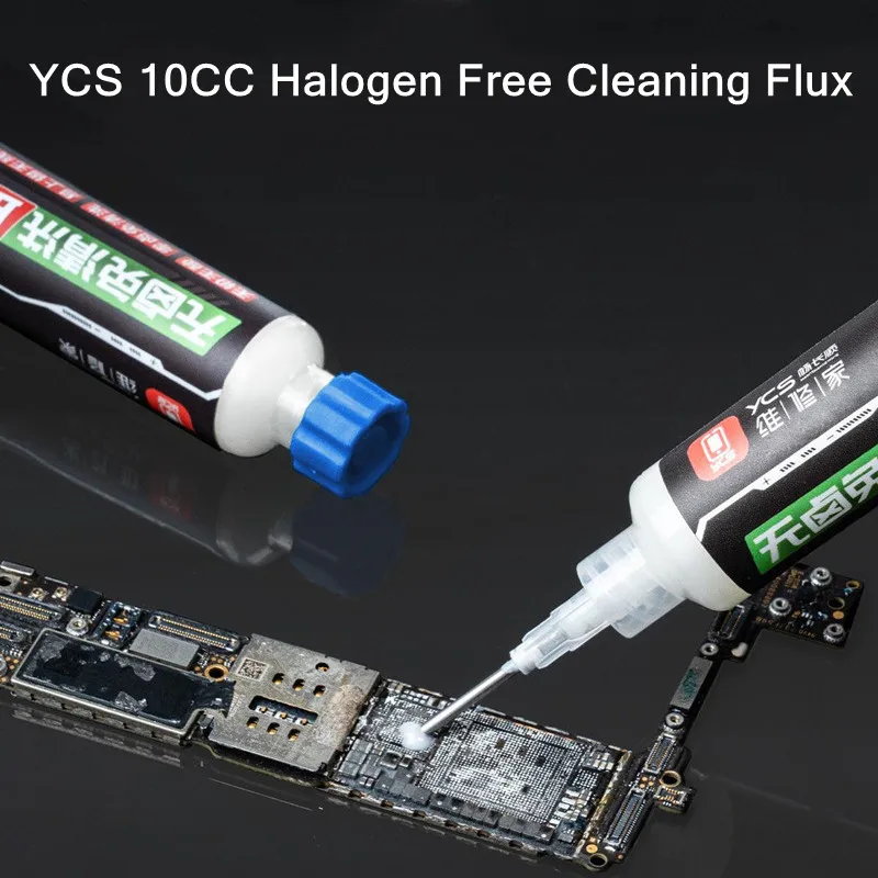 YCS 10CC Halogen-free No-clean Welding Flux for Mobile Phone PCB Motherboard Repair Self-cleaning Soldering Paste Oil