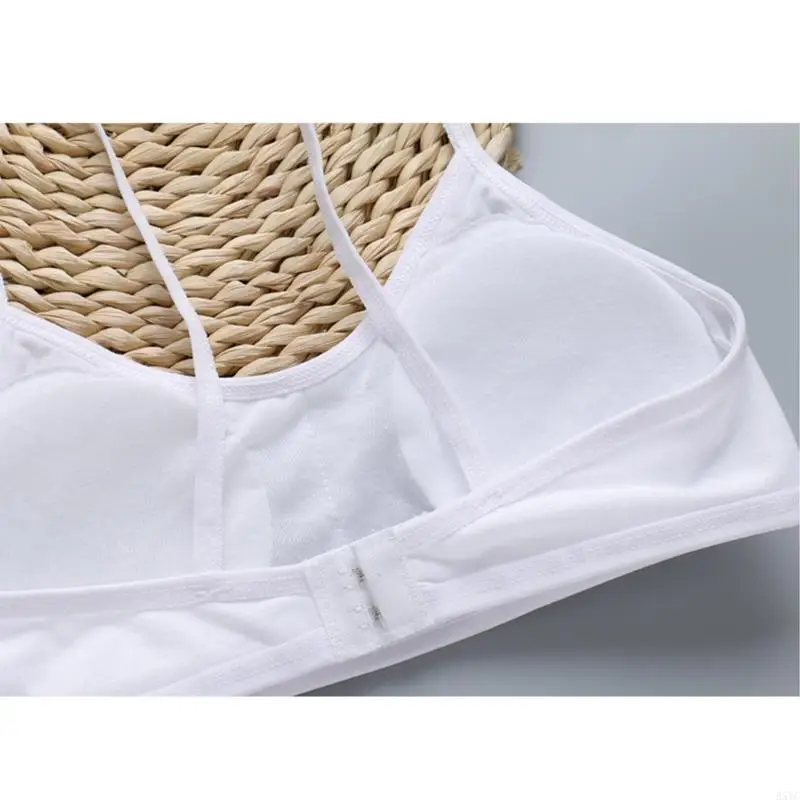 

A5YC Тренировочный бюстгальтер для девочек из хлопка с беспроводным креплением для сна Спортивный домашний бюстгальтер без со