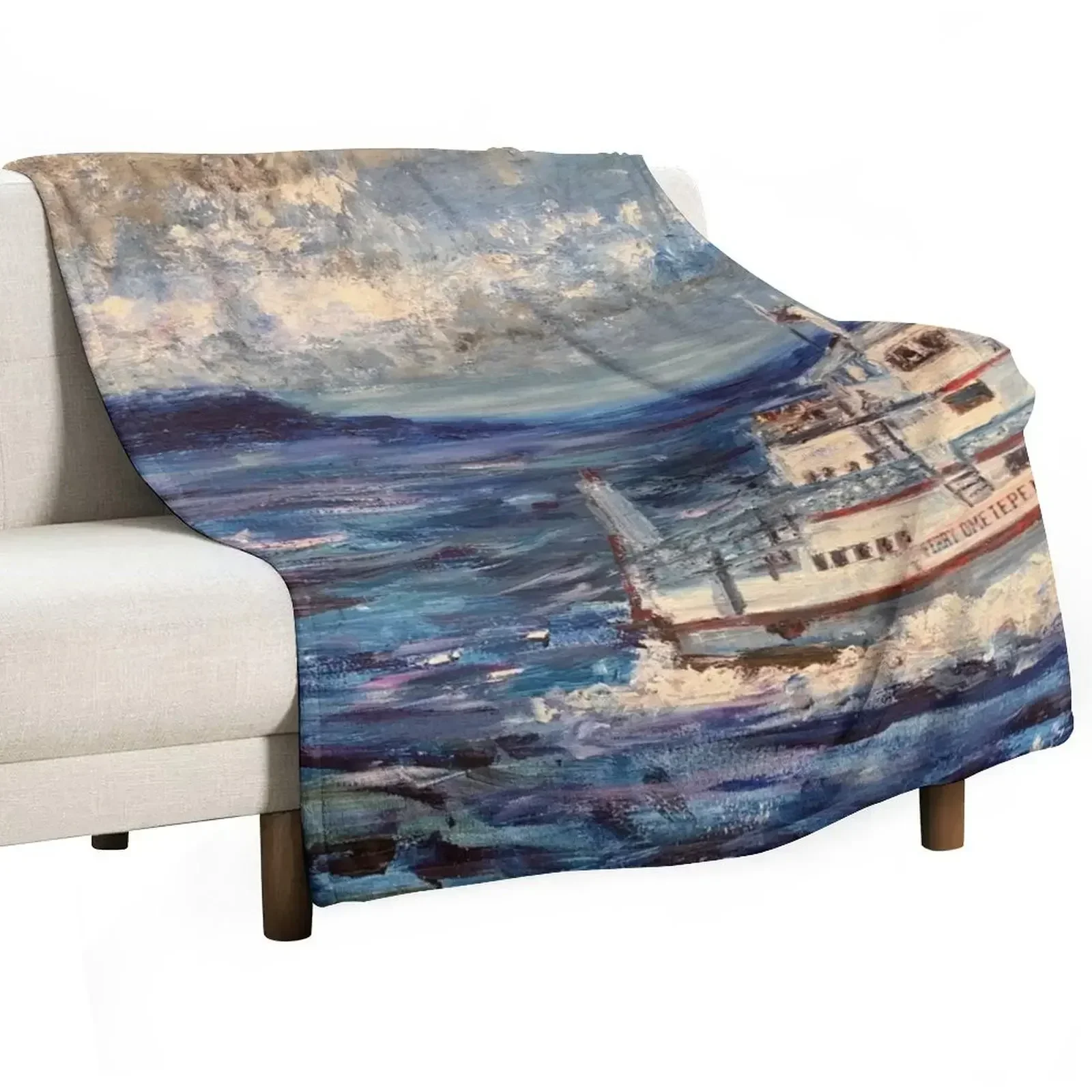 Ometepe Ferry Lake Nicaragua Throw Blanket Camping Plaid on the sofa valentine gift ideas Bed Fashionable Blankets