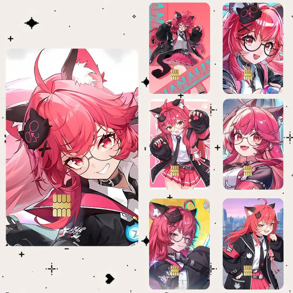 N-Neverness to Everness Nanally  HD Waterproof Card Skins Protective Stickers for Credit Bank Game Cards