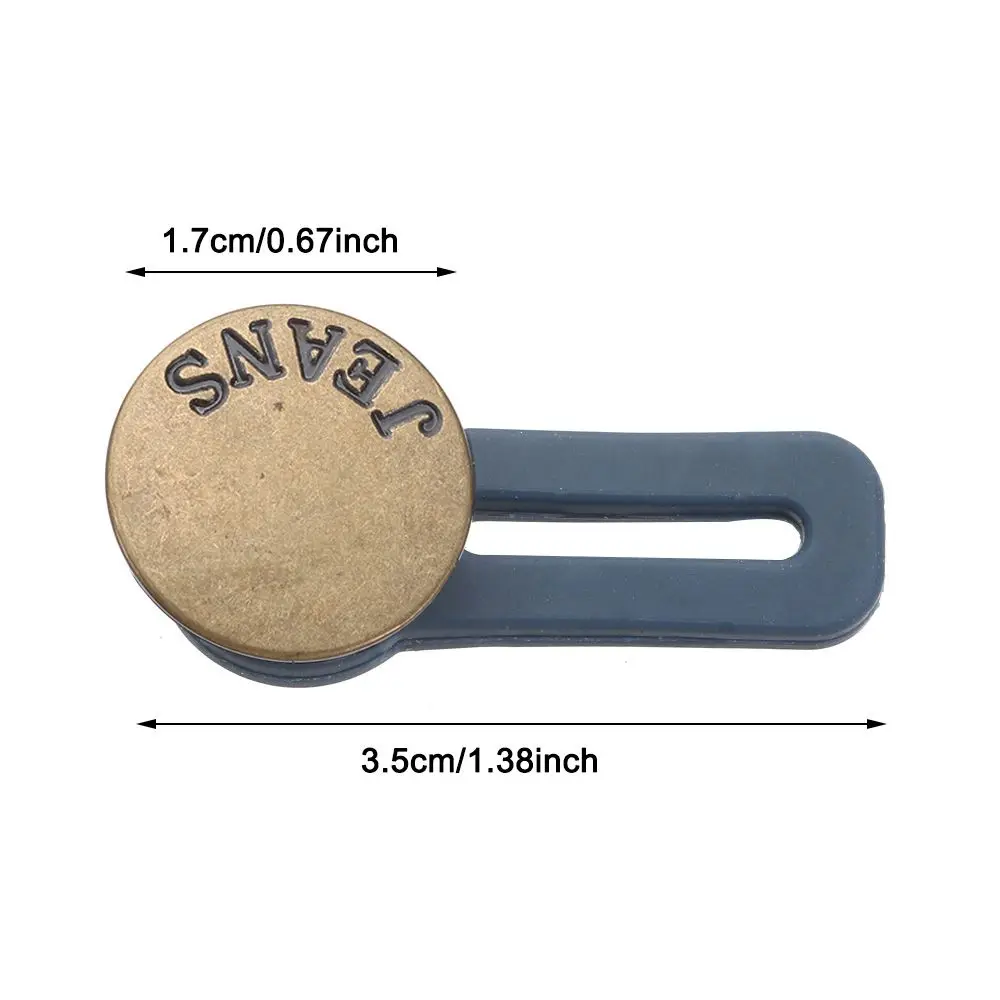 2PCS Vintage Tight Maternity Hooks Garment Jeans Retractable Button Sewing accessories Pants Extender Waist Band