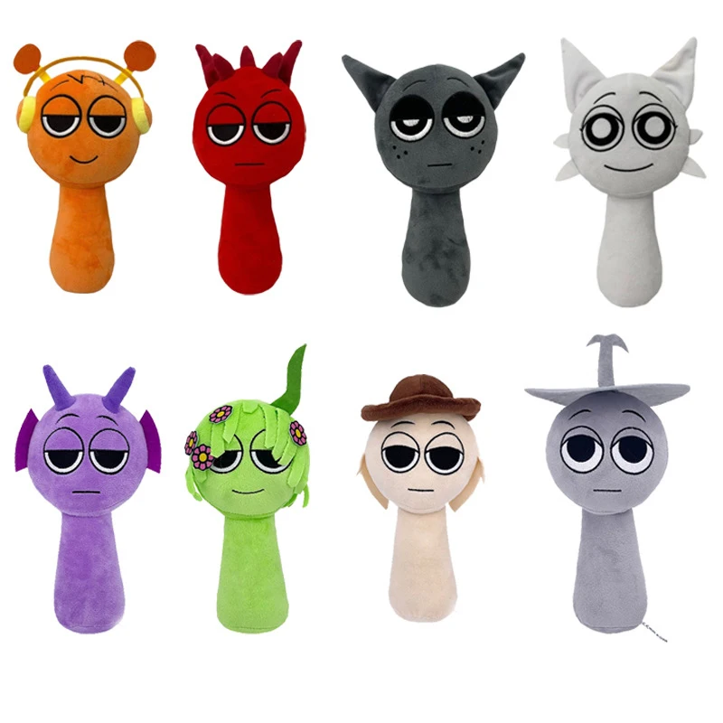 Sprunki jouets en peluche Sprunki Incredibox poupée en peluche Sprunki jeu dessin animé oreiller enfants cadeaux d'anniversaire poupées en peluche cadeau de noël