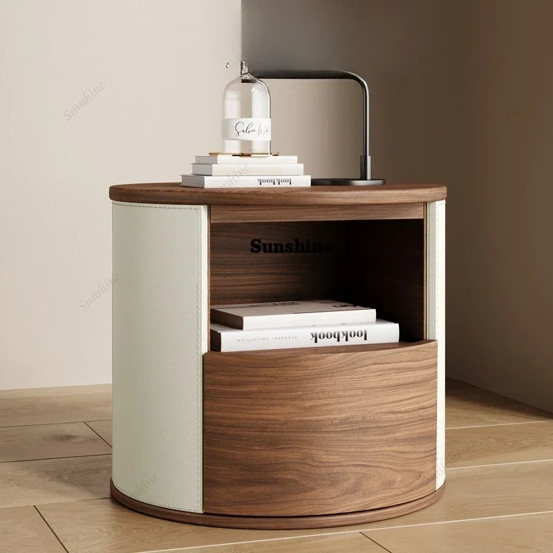 

TDNordic Luxury Bedside Table Modern Aesthetic Minimalist Trendy Nightstand Storage Simple Mesa De Noche Bedroom Furniture