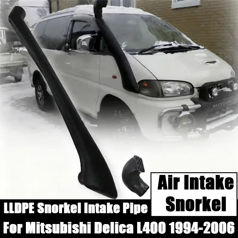 

Комплект трубки 4x4 для Delica L400 Space Gear 1994-2006 MK4 Van Off Road, детали и аксессуары, система впуска потока воздуха с приподнятым воздухом