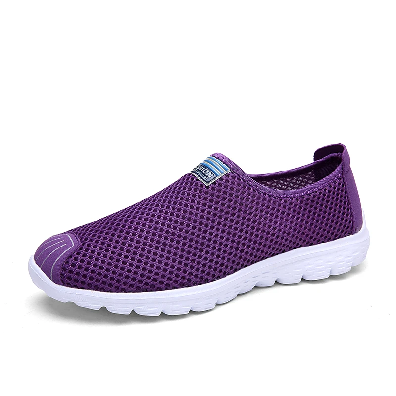 Couples summer Breathable net outdoor non-slip light walking casual walking shoes Walking men and women can be large size