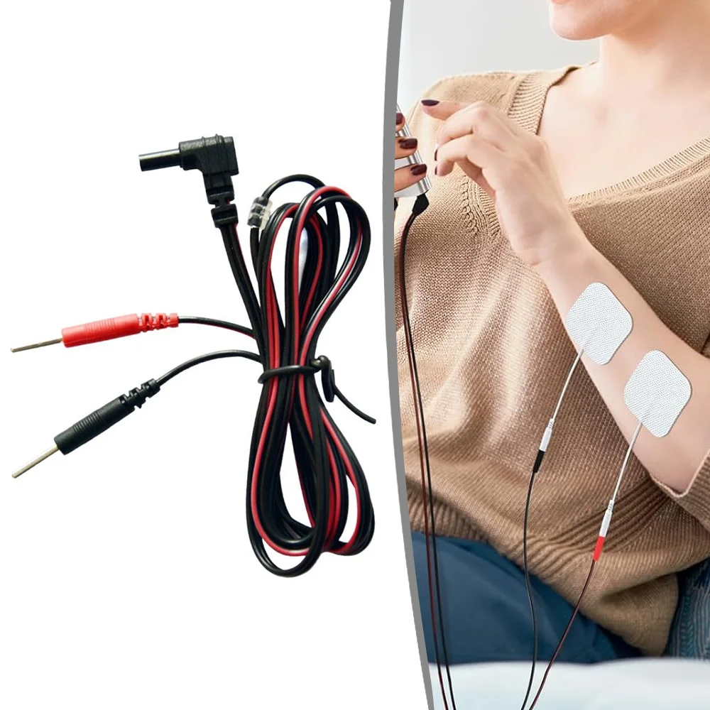 Electrode Lead Wires Standard Connect Cables For Tens / Ems Muscle Stimulator Electrode Pads Massage Digital Therapy Machines