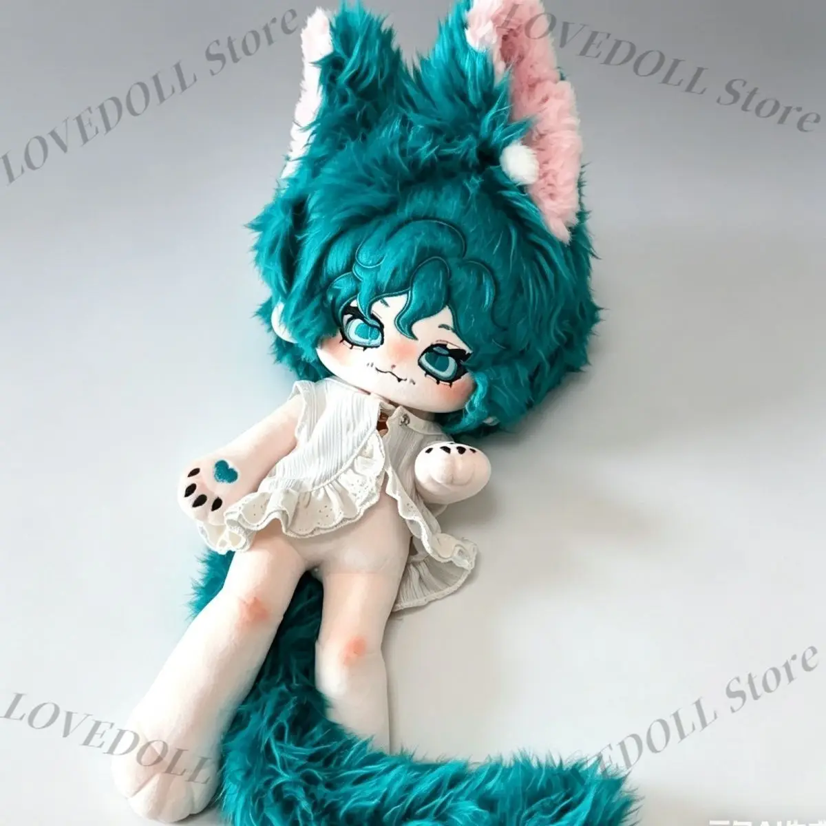 30cm-identity-Ⅴ-ナイブ・サベダール-チェシャ猫-かわいいゲームキャラクター-動物耳付きぬいぐるみ-コットン製人形-着せ替え可能-おもちゃ-長脚ボディフィギュア-ぬいぐるみ