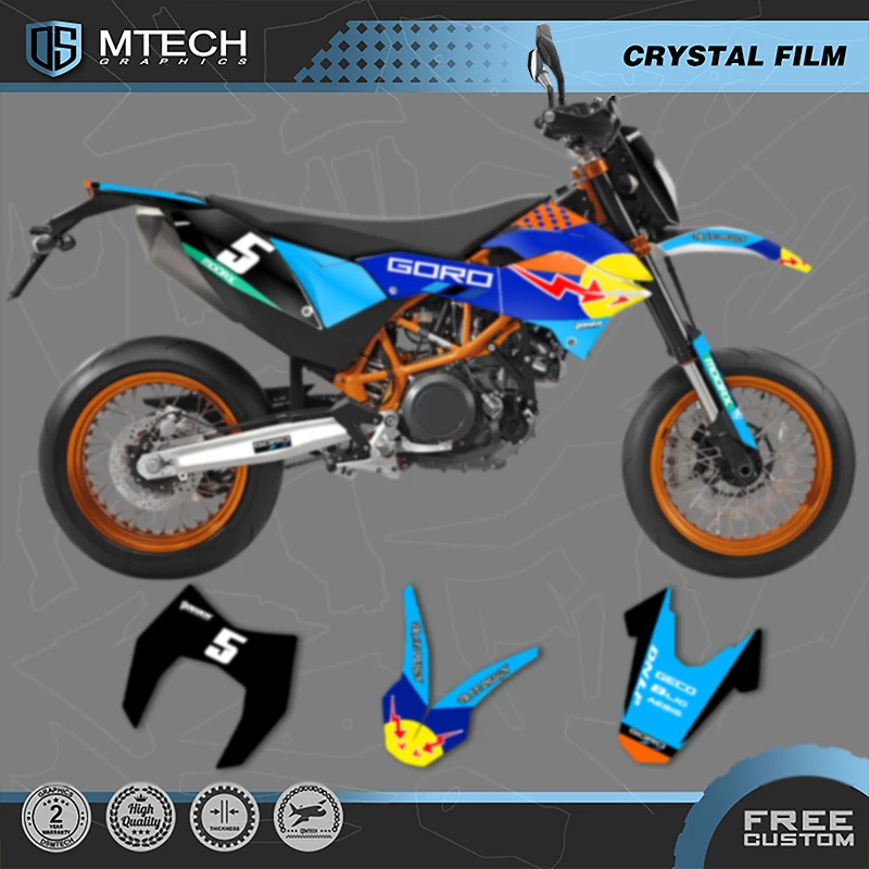 

DSMTECH Custom Motorcycle Graphics For KTM 2012 2013 2014 2015 2016 2017 2018 SMC-R690 Decals Stickers Kits 002