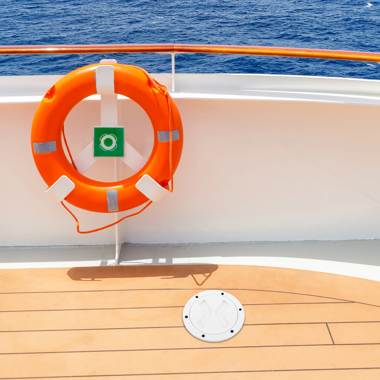 13.7cm 원형 보트 커버 방수 미끄럼 방지 해양 데크 뚜껑 요트 점검용 접근 해치 데크 플레이트 해치 커버