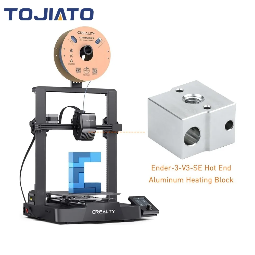 1/2/3pcs Ender-3-V3-SE Hotend Kit Heating Block Aluminum Block Hotend for Creality Ender 5 S1 Ender 7 3D Printer Hotend Pars