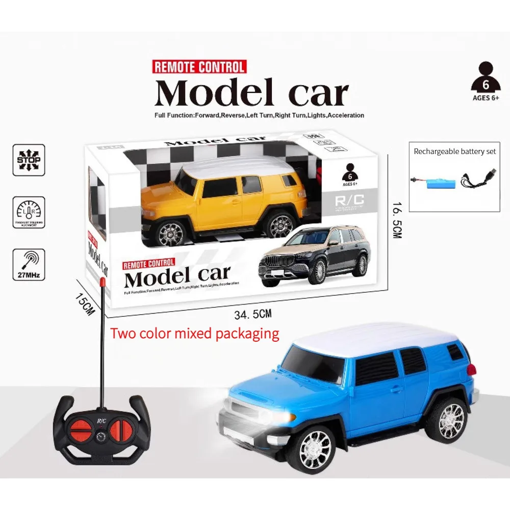 

4-канальный радиоуправляемый игрушечный автомобиль с дистанционным управлением и светодиодной подсветкой, перезаряжаемая батарея, внедорожный гоночный автомобиль для детей и взрослых