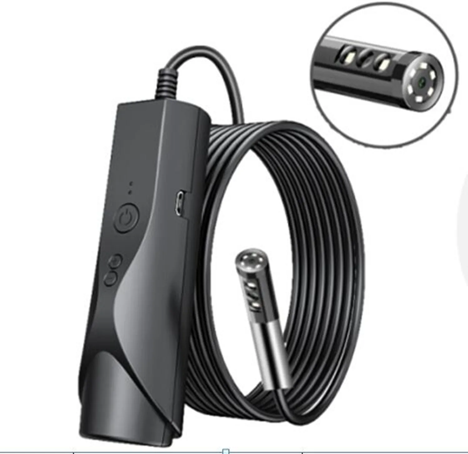 2MP 1080P 5.5mm  Dual Lens WIFI Endoscope Water-proof IP66 CMOS Borescope Inspection Digital Microscope Camera Otoscope