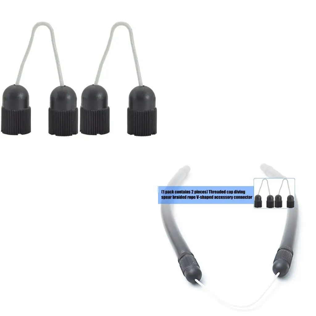 2 قطعة ملحق اتصال الرمح تحت الماء 14 مللي متر موضوع Spearfishing موصل الصيد أداة عظم الترقوة محول أنبوب اللاتكس #1