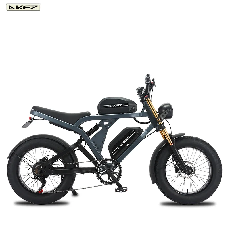 Electric Bike 1500W48V23AH+18AH Removable Dual Battery Electric Bicycle Motorcycle Style Full suspension Mountain Off-Road Ebike