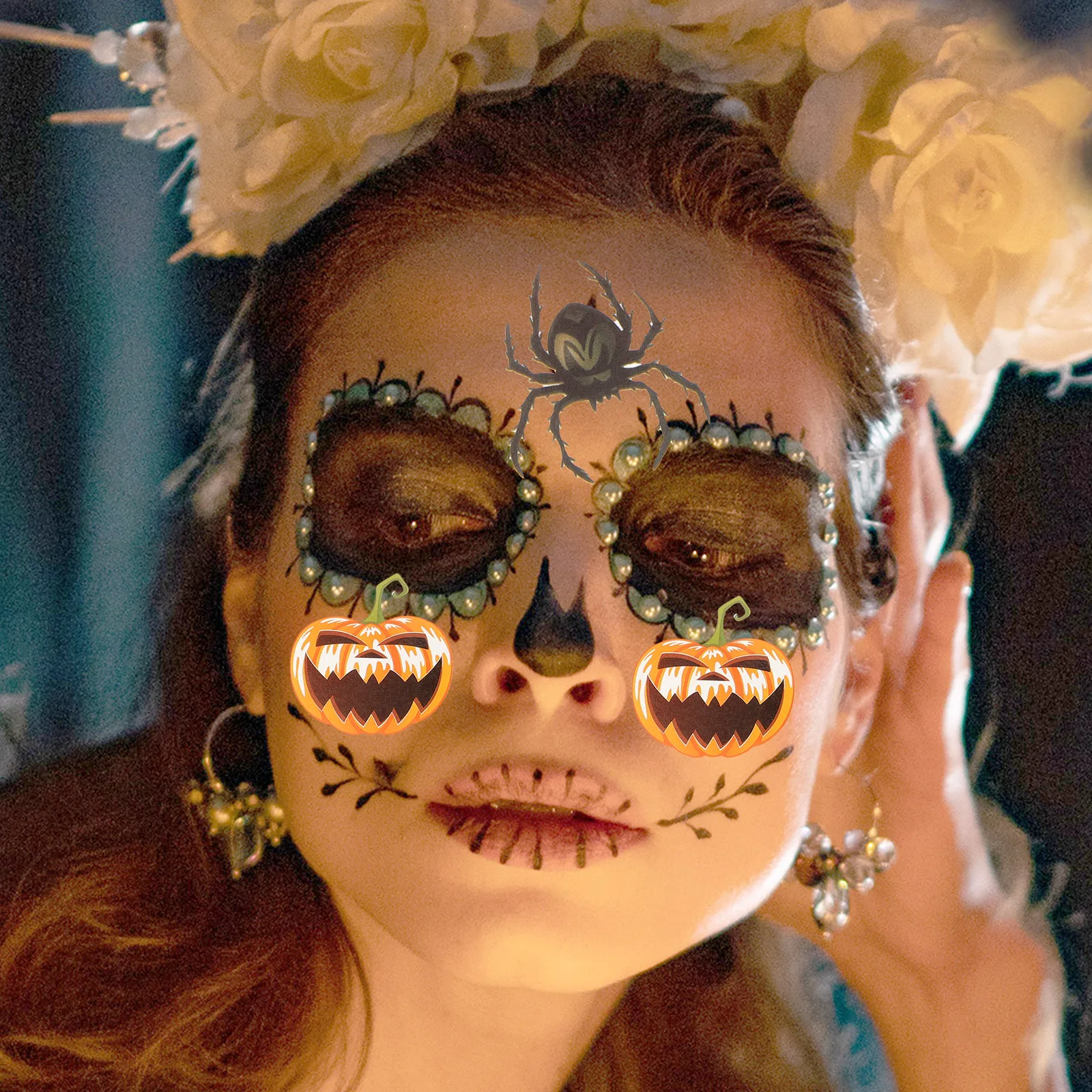 

40 Pcs Tattoo Stickers Scar Face Patch Craft Paper Halloween Makeup Realistic Fake