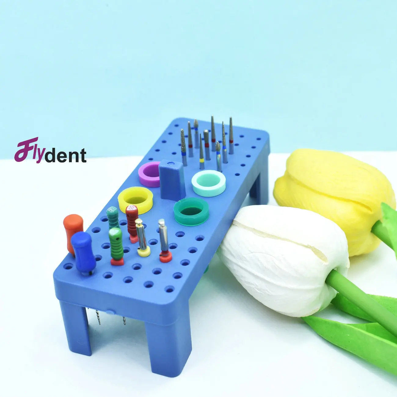 

Стоматологическое оборудование: Автоклавируемый набор на 72 отверстия для алмазных боров, римеров и эндодонтический бокс-держатель для эндодонтических инструментов. Инструмент для стоматолога.