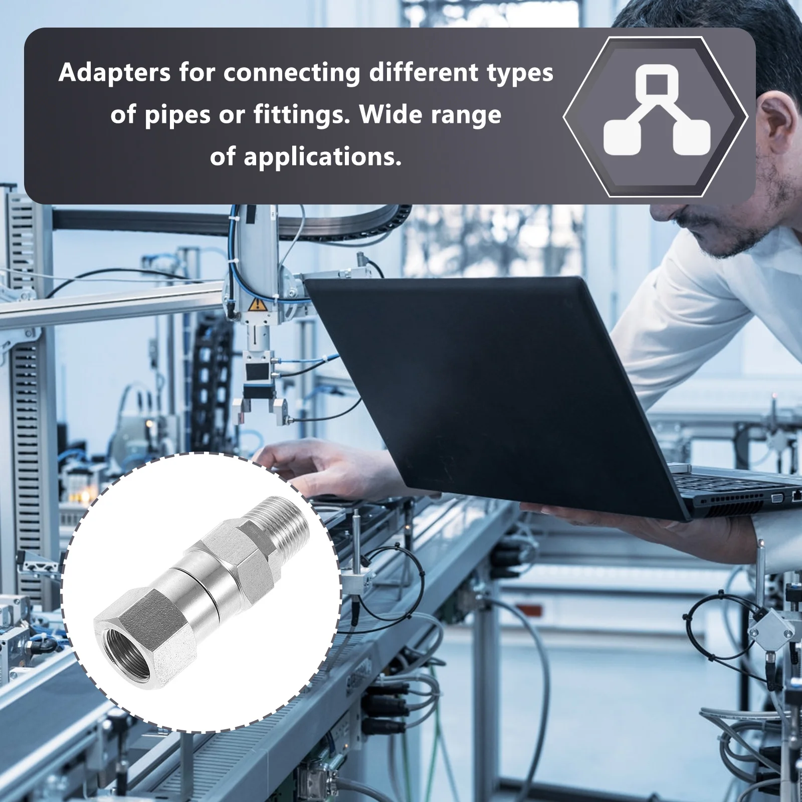 

Адаптер для соединения компрессионной трубки из нержавеющей стали, разъем против протечек для холодильника, соединительные гайки для водопроводной линии