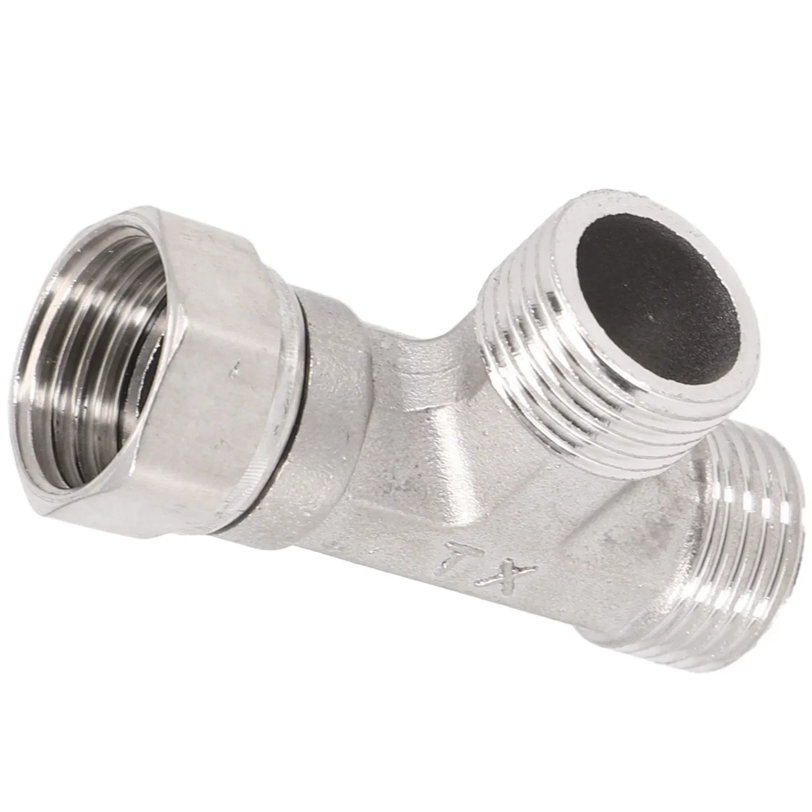 1pcs 3-Way T-Adapter G1/2 Bathroom Shower Faucet Water Splitter Toilet Shower Valve Spray Nozzle Converter Stainless Steel