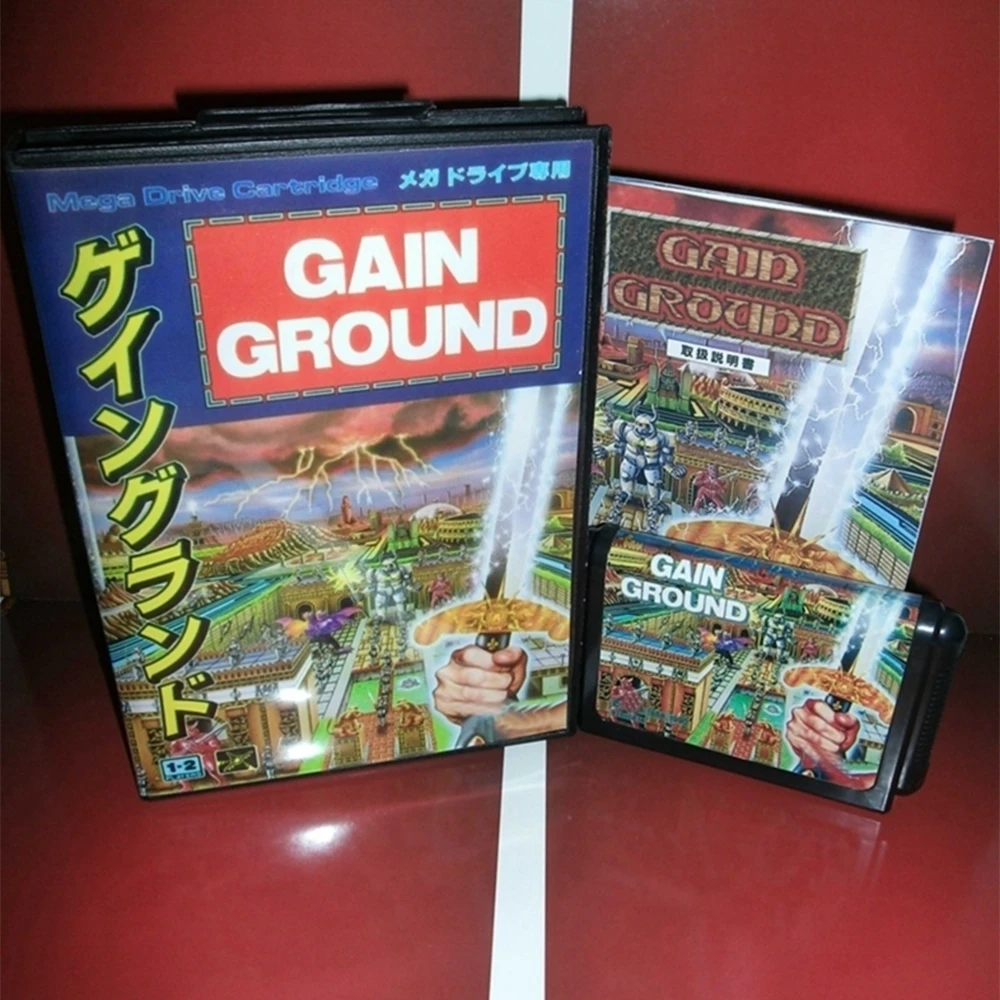 

Gain Ground with Box and Manual for 16 Bit Sega MD Game Cartridge Megadrive Genesis System