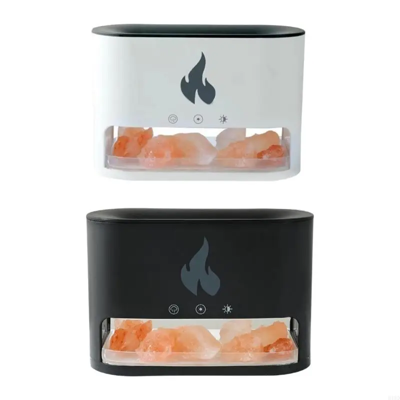 

Реалистичный диффузор для эссенции пламени 918D с кристаллическим соляным камнем и 7-цветной светодиодной лампой для работы на