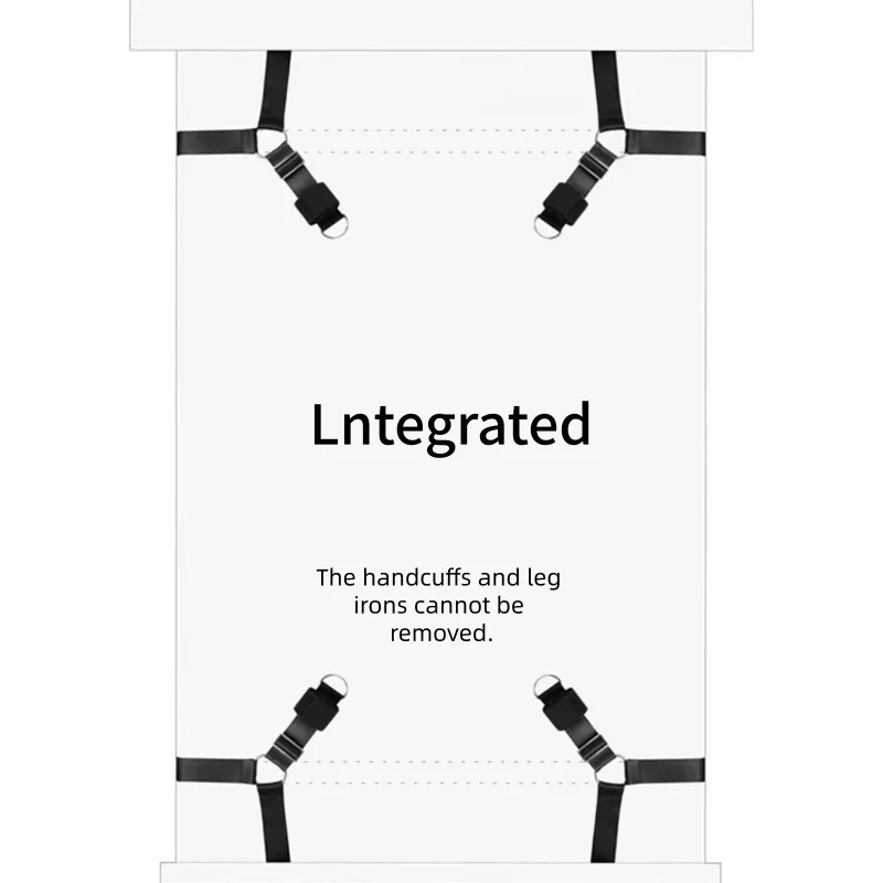 BDSM Bedding Set with Handcuffs for Couples Bedding Restraints Adult Toy for Engaging in Enticing Restraint Games on the Bed - view 5