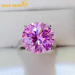 SACE GEMS GRA Certified 1-10CT Moissanite Ring VVS1 Lab Diamond Solitaire Ring for Women Engagement Promise Wedding Band Jewelry