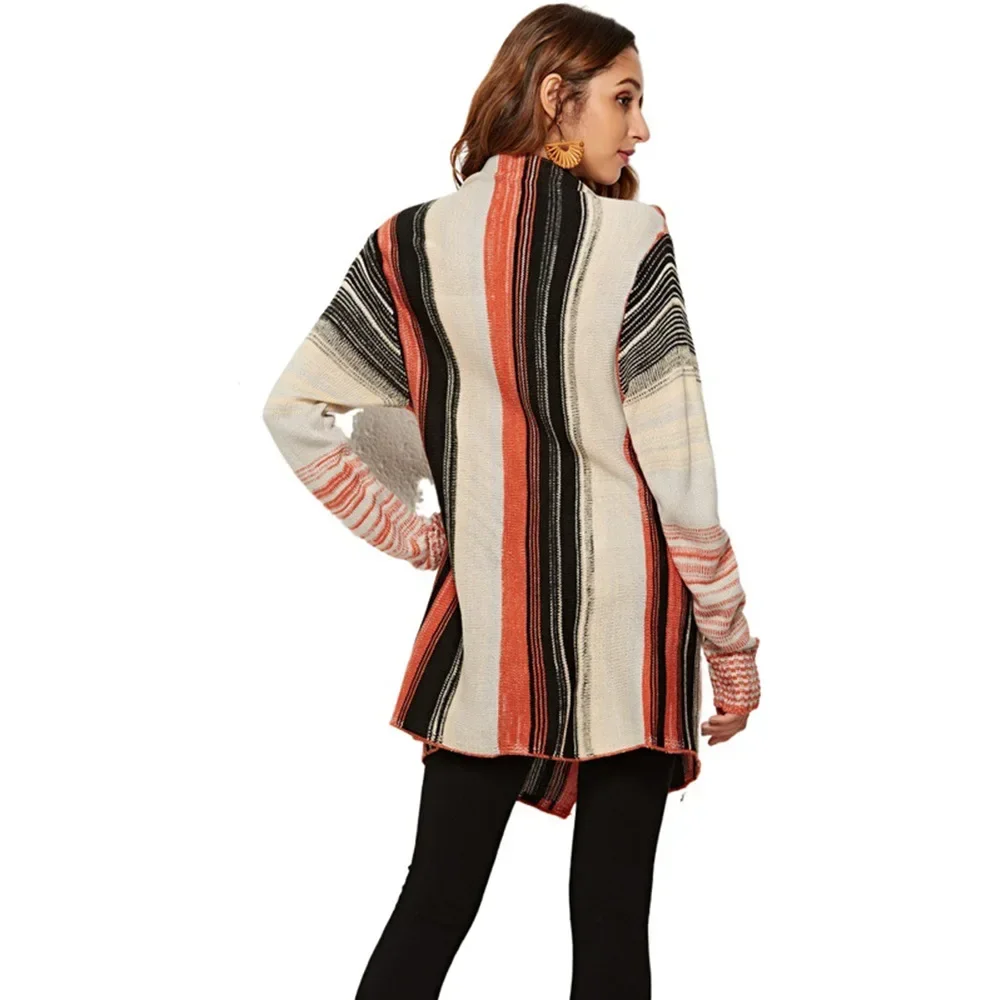 Irregular Fringe VintageSweaters Cardigans For Women Winter Fashion Jacket Female Long Cardigan Boho Knitwear Coats