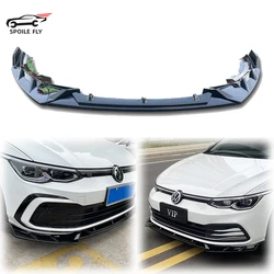 New design 2019 to 2023 For Volkswagen VW Golf 8 MK8 Ⅷ R GTI GTD GTE Front Bumper Lip Diffuser Splitters Body By ABS Body Kit