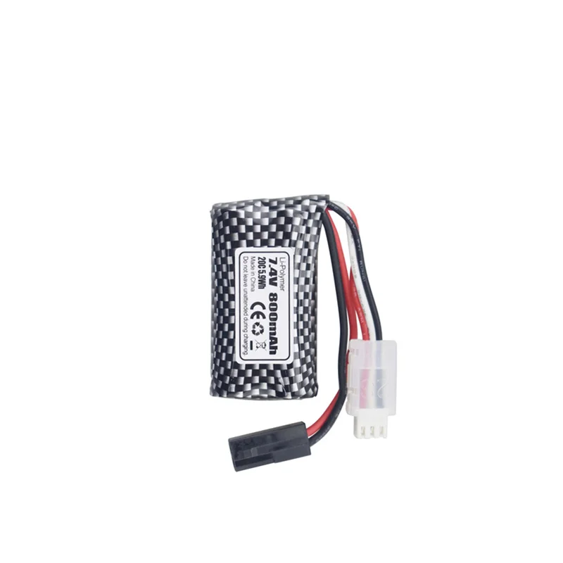 7.4V 800mAh Lithium Battery For 9130 9135 9136 9137 9138 9145 RC Toy Car High-Speed Off-Road Vehicle 5500-2P Plug 7.4V Battery