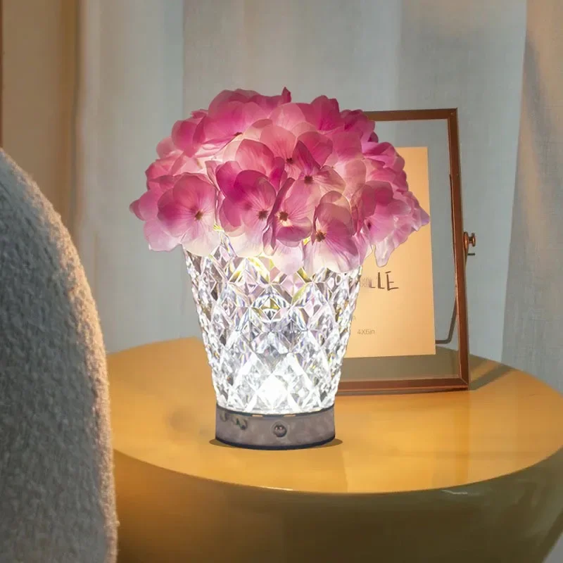 Three-color light hydrangea ambient light, wedding auditorium shooting decoration