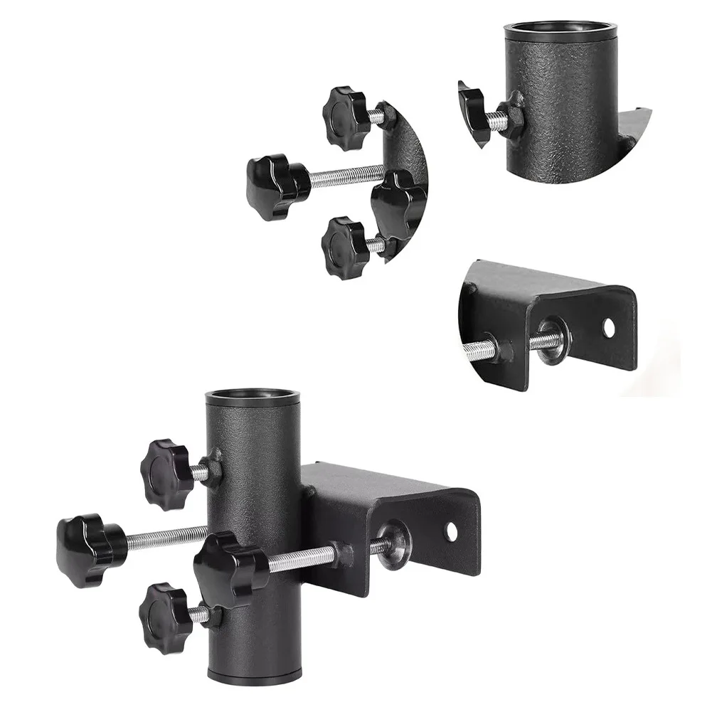 Patio Umbrella Clamp Holder Mount for Round or Square Poles Fits 1-1.5 Inch Diameter and 0.8-2.5 Inch Width Balusters