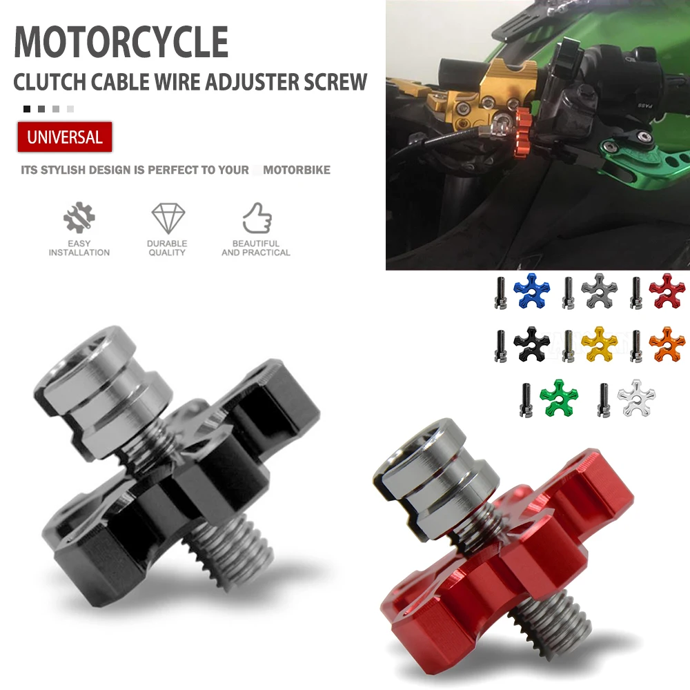 

M10 M8*1.25 Universal Motorcycle Clutch Cable Wire Adjuster Screw For Honda CB599 CBR600RR CB600 HORNET CBR 600 F2 F3 F4 F4i