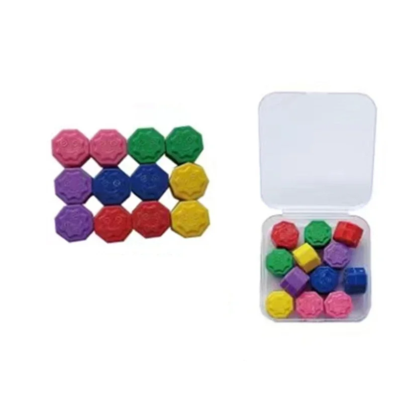 12Pcs/box Korea Traditional Funny Game Gonggi Jack Stone Pebbles Set Exercise Random Color