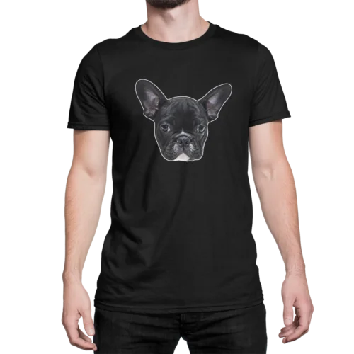 Neu Girlie T-Shirt French-bulldog-Face französische dog Premium T-Shirt