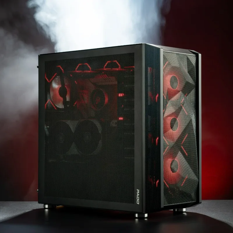Multi-Drive PC Case, Supports 14 HDD/SSD, E-ATX, 410mm GPU, Type-C, Full Mesh Server Chassis for DIY NAS