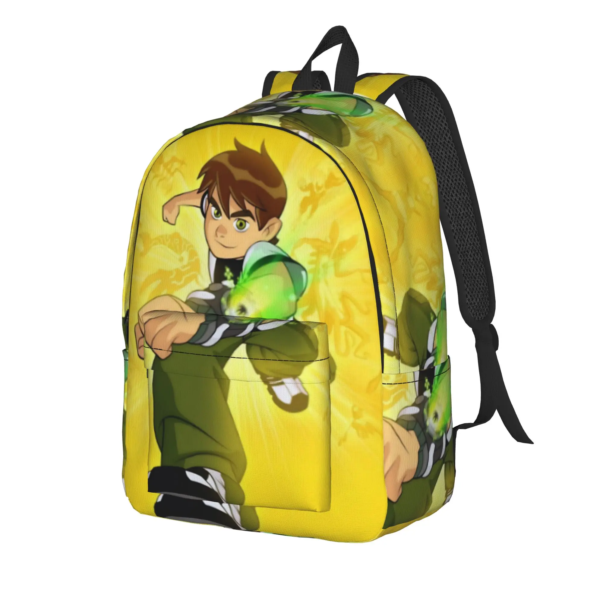Ben 10 Anime Backpack for Men Women Fashion Student Work Daypack  College Shoulder Bag with Pocket