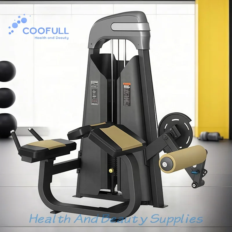 Coofull Direct Sale Prone Leg Curl Machine Seated Hamstring & Calf Trainer with Adjustable Counterweight Gym Professional