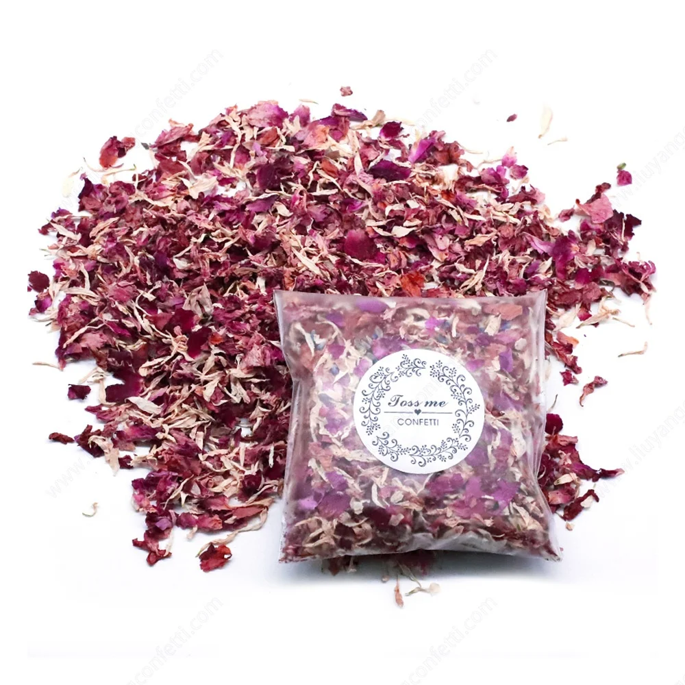 

Natural Dried Flower Petal Confetti Biodegradable Pop For Wedding Birthday Valentine Party Decoration Wholesale Supplies