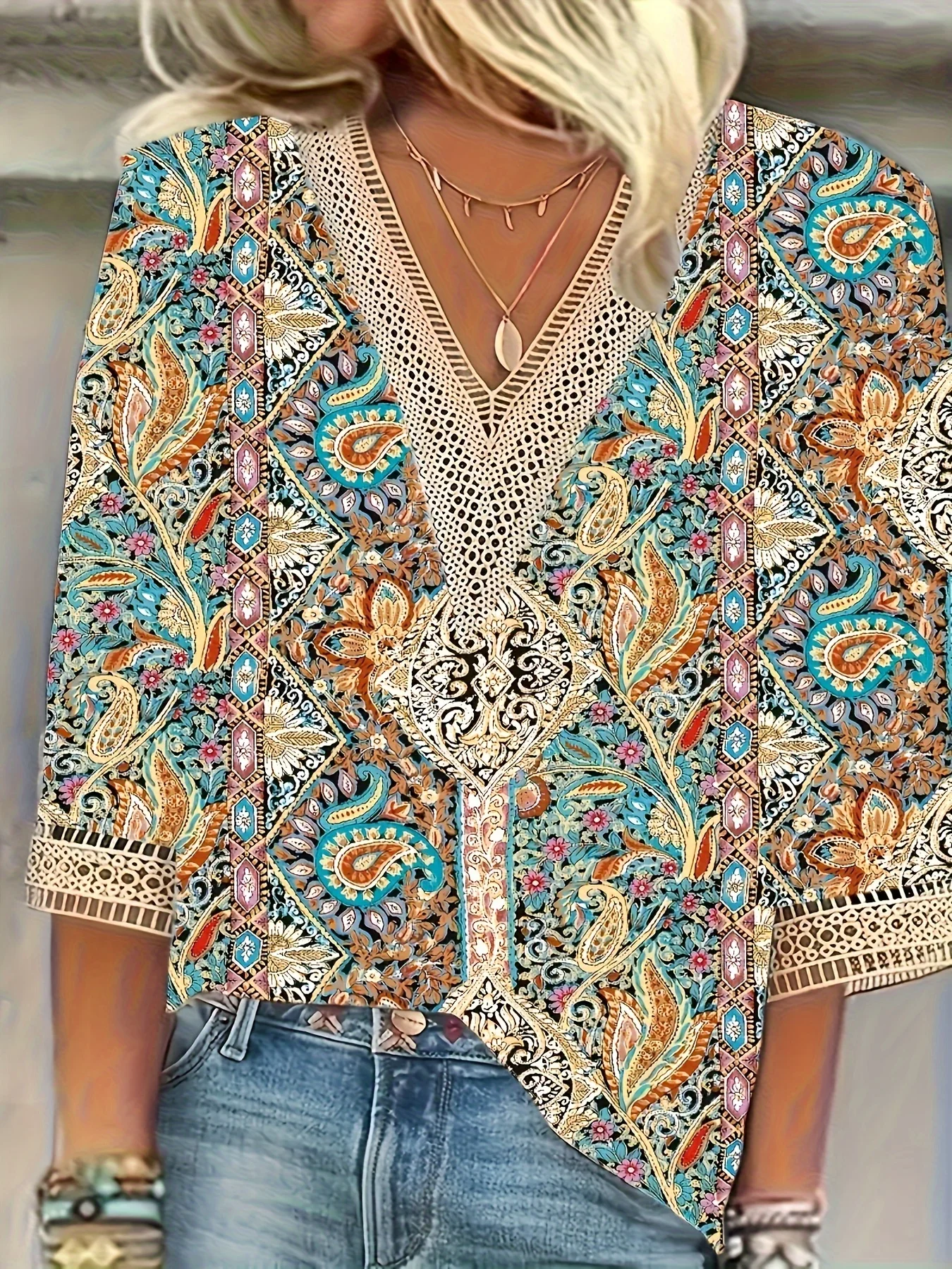 Temperament Luźna koszula damska Moda Casual Bluzka Elegancka koszula damska z długim rękawem Wakacyjny top weekendowy