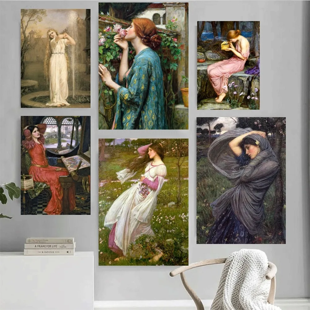 John William Waterhouse art Poster Home Office Wall Bedroom Living Room Kitchen Decoration Painting