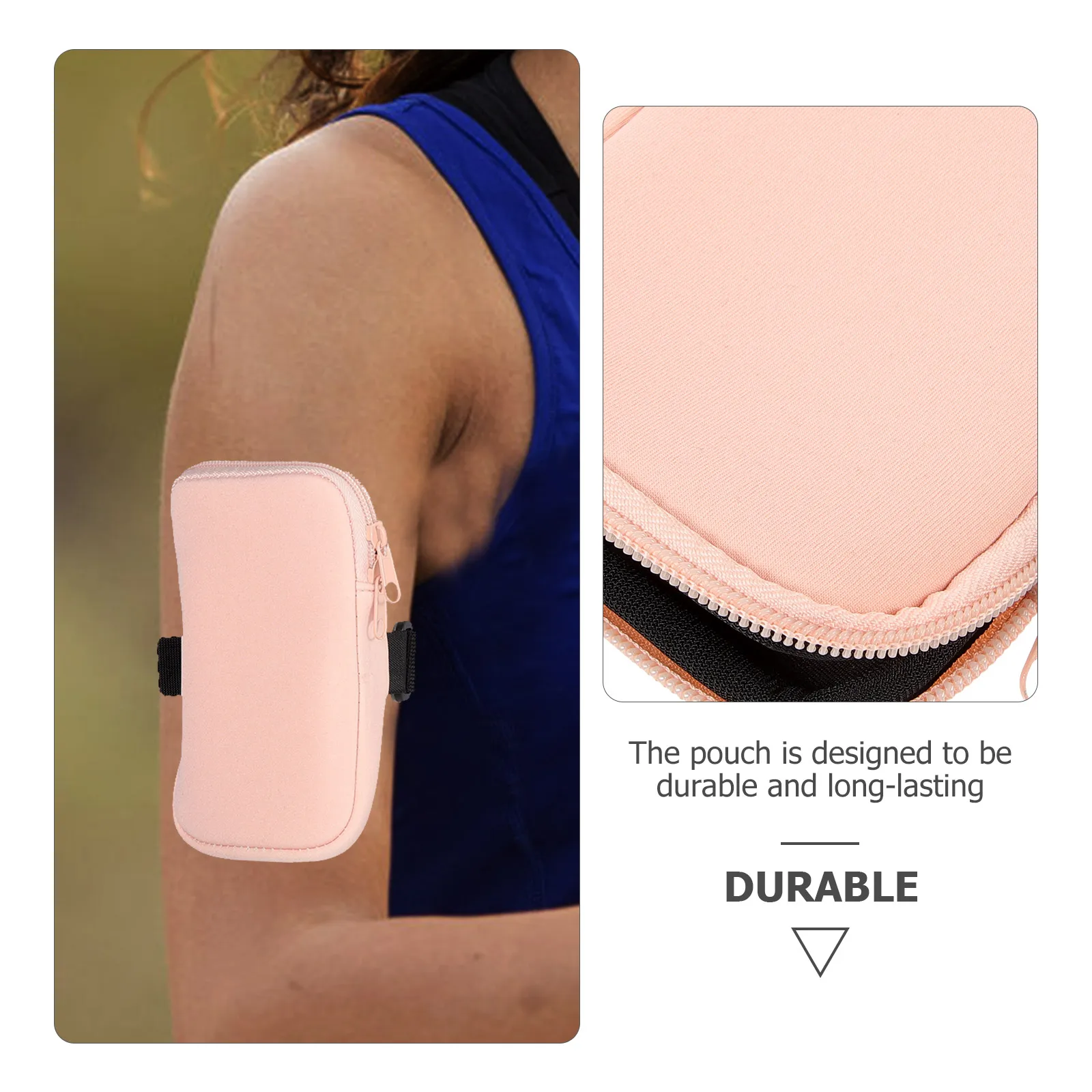 

Adjustable Strap Water Bottle Pouch Neoprene Zipper Bag Portable Tumbler Storage Outdoor Hiking Bottle Pocket Small Cup Pouch