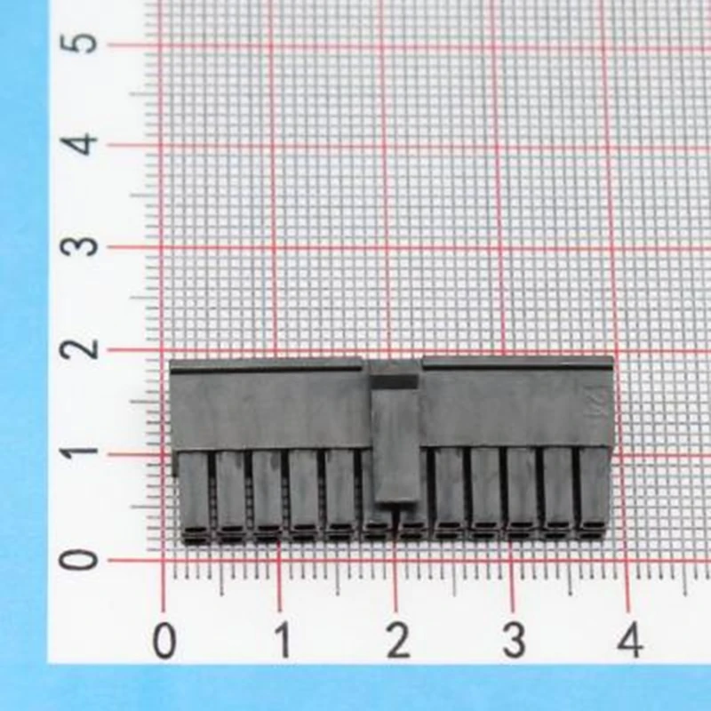 10pcs connector 430252400 43025-2400 Micro-Fit 3.0 Receptacle Housing  Dual Row 24 Circuits UL 94V-0 Black