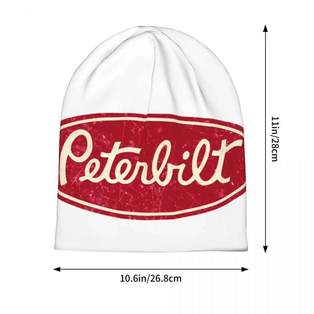 Peterbilt Truck Racing Vintage Skullies Beanies Hats Warm Autumn Winter Outdoor Cap Knitted Bonnet Caps for Unisex Adult