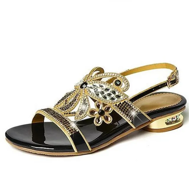 Outside Sandals Clogs Wedge Flat Summer Shoes Woman Large Size Suit Female Beige Med Anti-Skid All-Match Platform Without Big Bl
